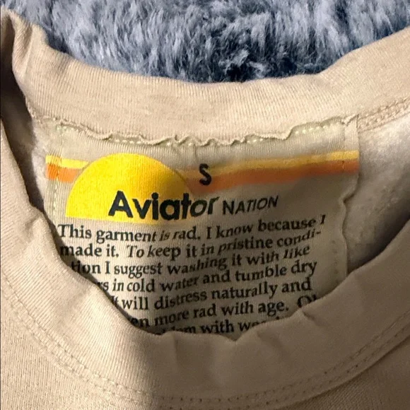 Aviator Nation Beige Sweatshirt and Joggers Set - Picture 2 of 2